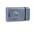 Lockwood 001 Double Cylinder Deadlatch with Knob – Satin Chrome Pearl