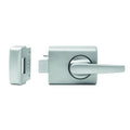Lockwood 002 Single Cylinder Deadlatch with Lever – Satin Chrome Pearl