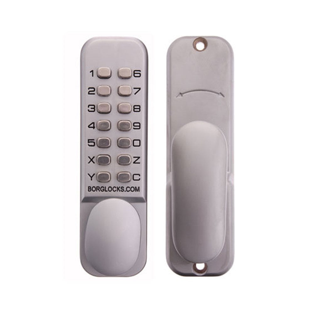 Borg BL2000 Mechanical Digital Door Lock – Satin Chrome