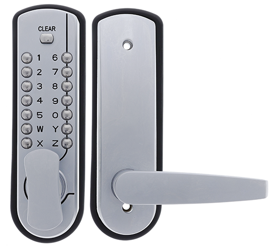 Carbine CDL7100SC-HD Heavy-Duty Mechanical Digital Lock – External Knob/Internal Lever – 60mm Backset – Satin Chrome