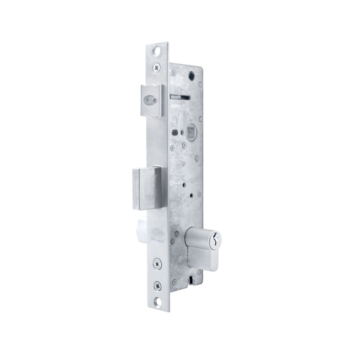 Lockwood Induro 2-Point Hinged Door Mortice Lock – 30mm Backset – Long Throw – Satin Stainless