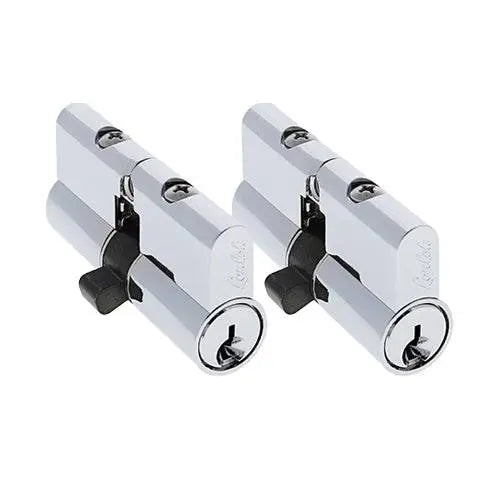 Lenlok Five-Pin Double Security-Door Cylinder – Lazy Cam – Keyed Alike Pair
